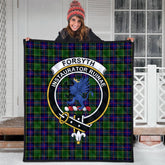 Forsyth Modern Tartan Crest Quilt
